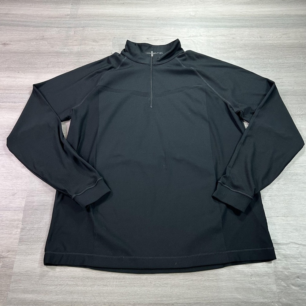 Nike Black Long Sleeve Quarter-Zip Pullover